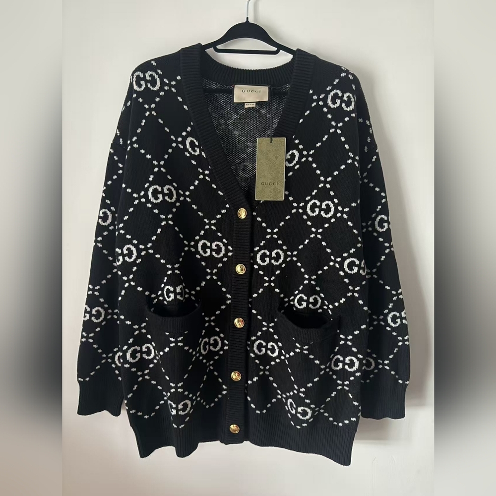 Gucci Logo Cardigan Sweater